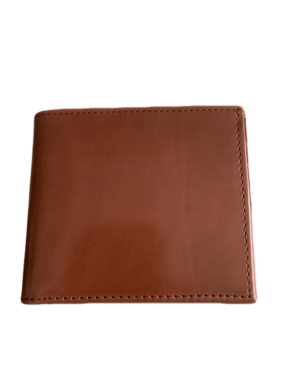 Men’s Warm Brown Genuine Leather Slimfold Bi-Fold Wallet Western Country  Cowboy